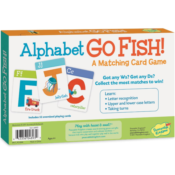 Alphabet Go Fish Back to School
