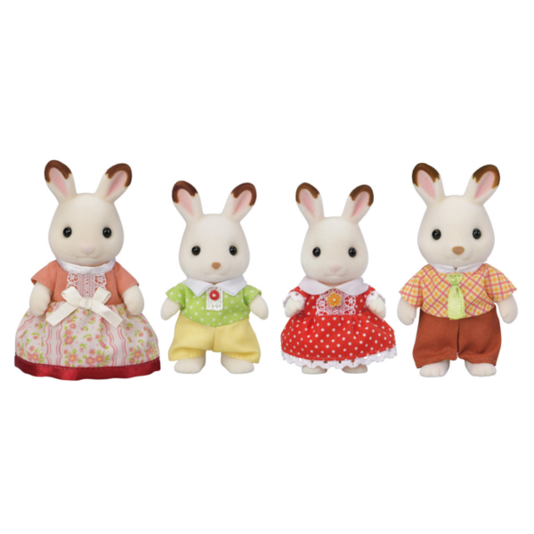 Calico Critters Chocolate Rabbit Family