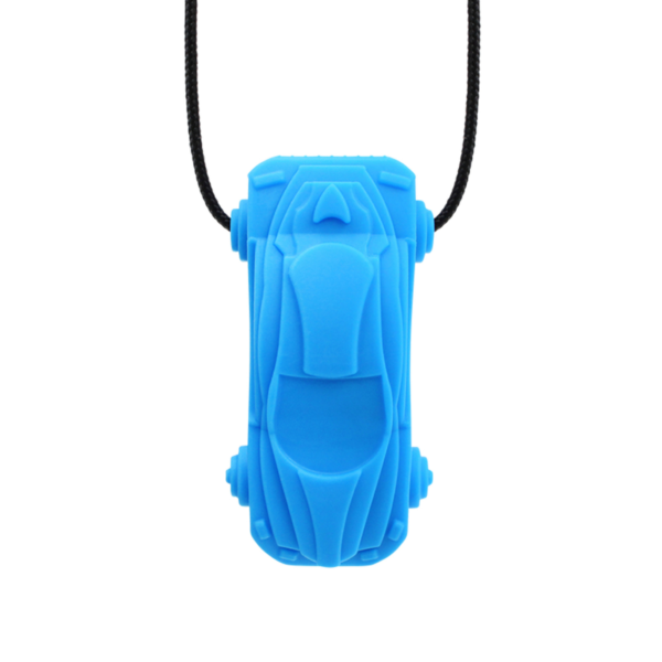 ARK Racecar Chew Necklace Bright Blue