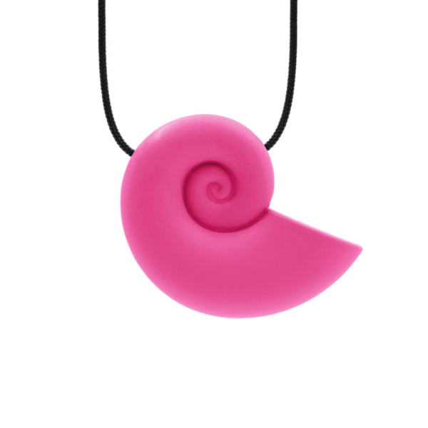 ARK Seashell Chew Necklace Hot Pink