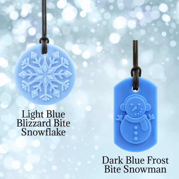 ARK Snow Fun Bundle Featuring the Light Blue Snowflake Necklace and Dark Blue Snowman Necklace