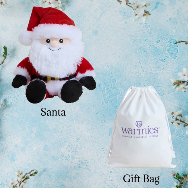 Warmies Santa with Gift Bag Bundle