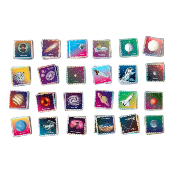 eeboo MGSSP Shiny Space Memory and Matching Game