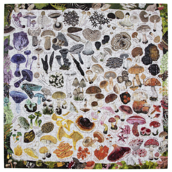 eeboo PZTMRW Mushroom Rainbow Puzzle