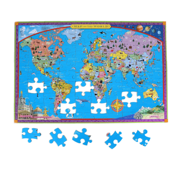 eeboo PZWR2 World Map Puzzle