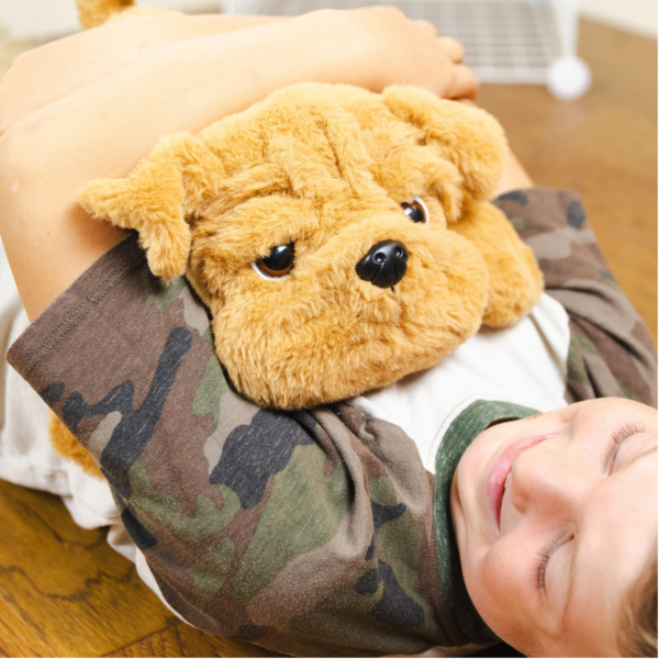 Bouncyband Happy Hugs Weighted Plush Bulldog
