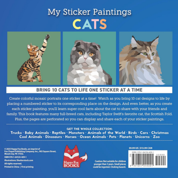 Cats Mosaic Sticker Book
