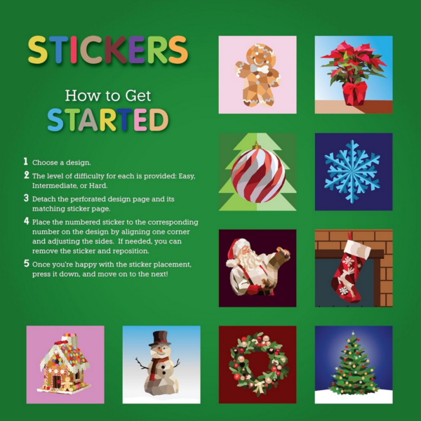 Mosaic Merry Christmas Sticker Book