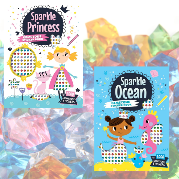 Mosaic Sticker Book Sparkle Featuring Sparkle Princess and Sparkle Ocean Mosaic Sticker Books