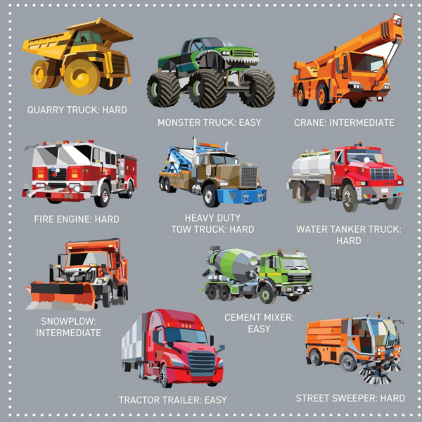 Mosaic Sticker Book Trucks