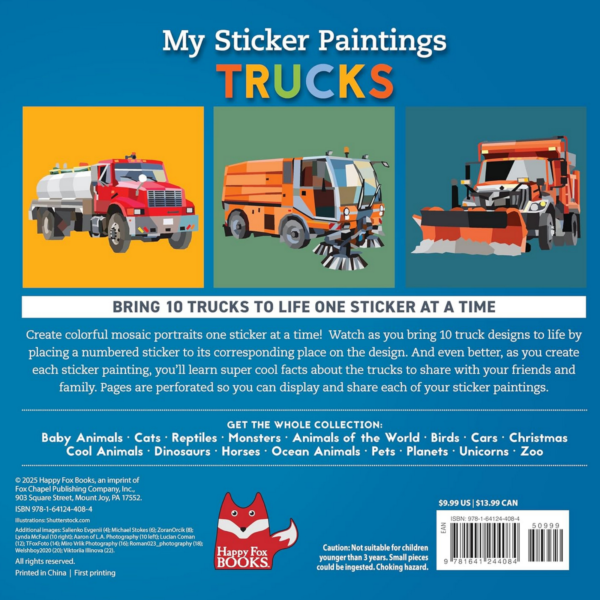 Mosaic Trucks Sticker Book