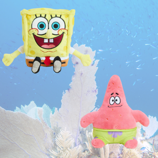 Warmies Bikini Bottom Bundle Featuring Spongebob and Patrick Warmies Plushes