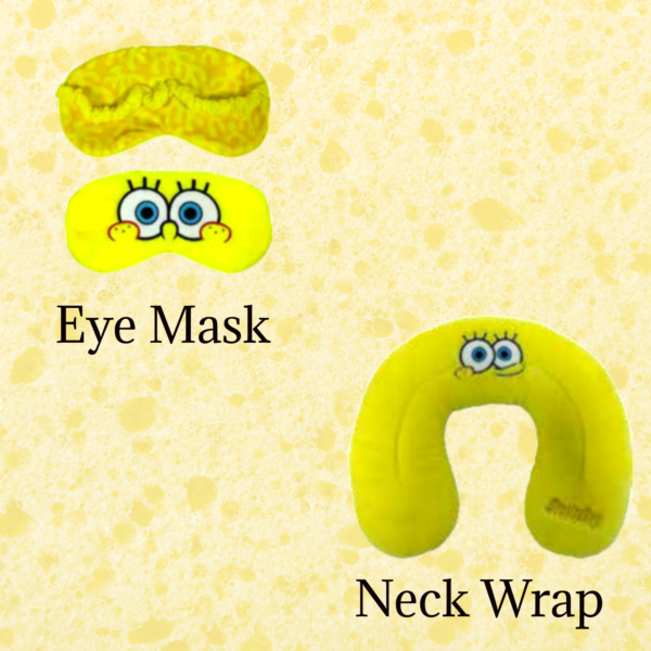 Warmies Spongebob Bundle Featuring Spongebob Eye Mask and Spongebob Neck Wrap