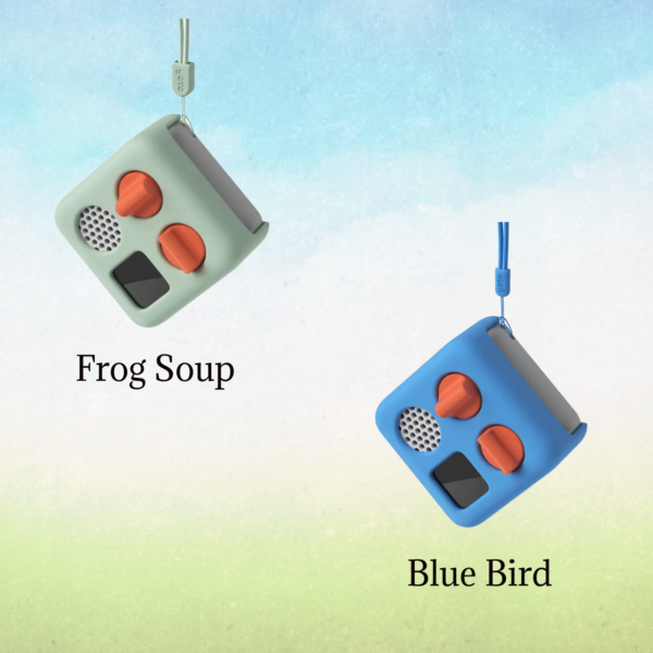 YOTO Blue and Light Green Mini Adventure Sleeve Bundle Featuring Frog Soup and Blue Bird