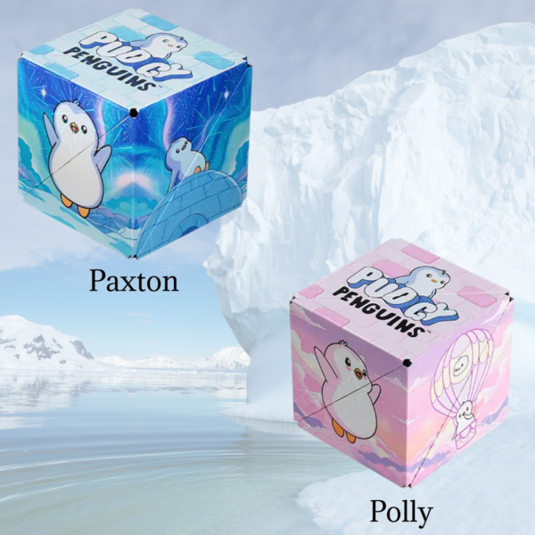 Shashibo Pudgy Bundle Featuring Pudgy Penguin Paxton and Polly Puzzle Cubes