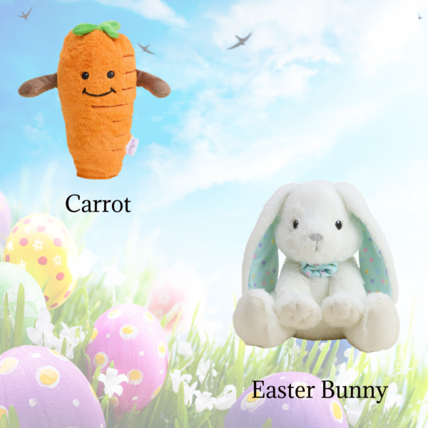 Warmies Easter Bundle Featuring the Warmies Carrot and Warmies Easter Bunny Plushes
