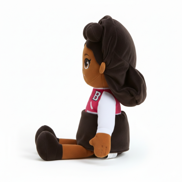 Side View of Barbie Doll Brooklyn Warmies