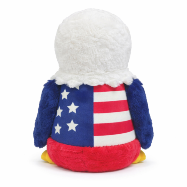 Back View of Eagle Warmies USA Themed