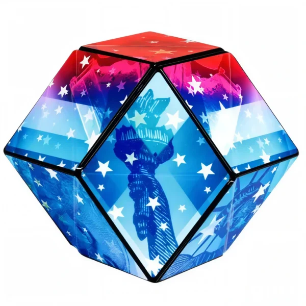 Patriotic Shashibo Cube