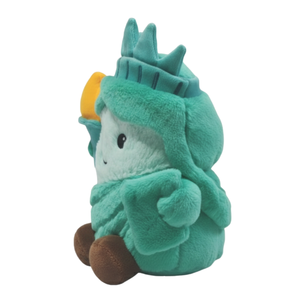 Side View of Warmies Statue of Liberty