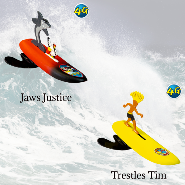 Surfer Dudes Cowabunga Bundle Featuring Jaws Justice and Trestles Tim