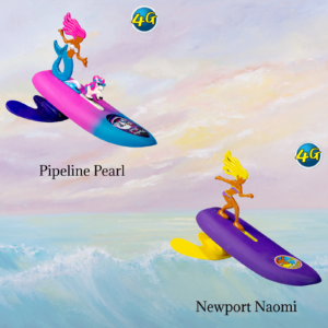 Surfer Dudes Hang Loose Bundle Featuring Pipeline Pearl and Newport Naomi