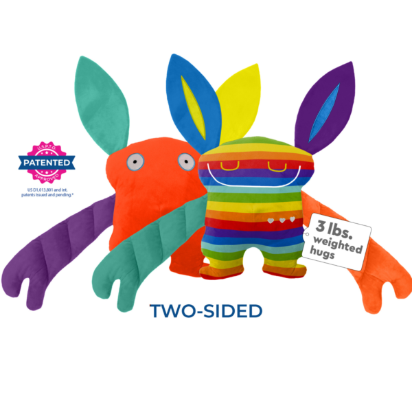 Bumpas Weighted Plush Fuss Rainbow