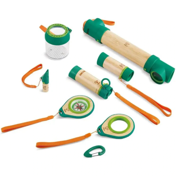 Hape Toy Company 8 in 1 Nature Fun Kids Plastic Explorer Kit