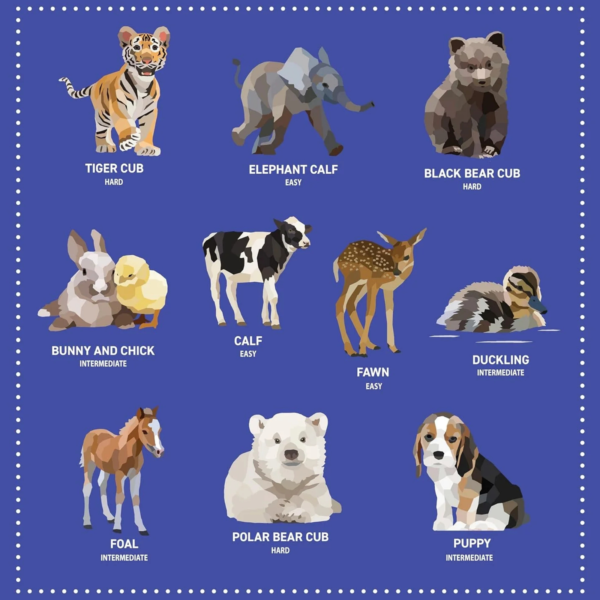 Mosaic Sticker Book Baby Animals
