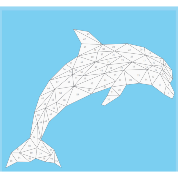 Mosaic Sticker Book Dolphins