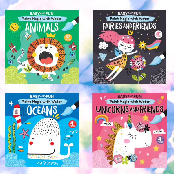 Paint Magic with Water Magical Worlds Bundle Featuring Animals, Oceans, Fairies and Friends, Unicorns and Friends