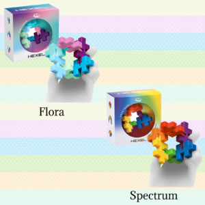Plus Plus Hexel Rainbow Garden Bundle Featuring Flora and Spectrum
