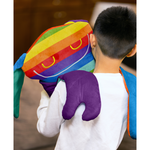 Weighted Plush Fuss Rainbow Bumpas