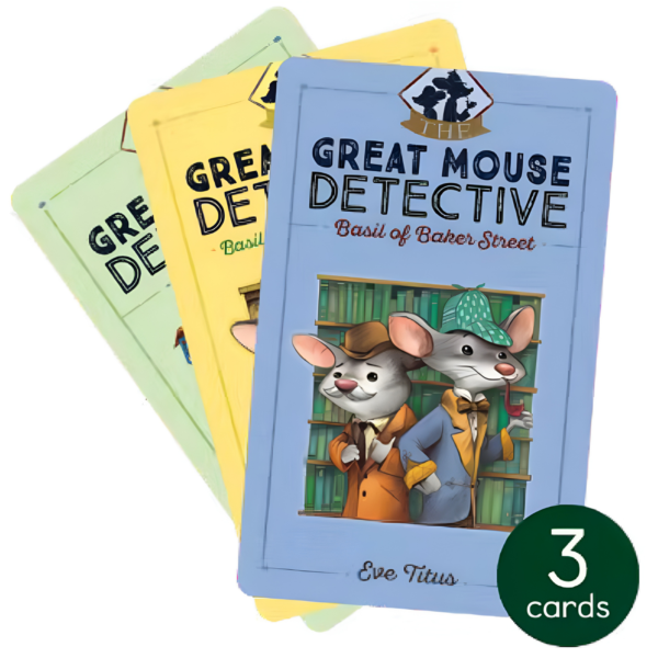 YOTO The Great Mouse Detective Audio Card Pack Featuring Basil of Baker Street, Basil and the Cave of Cats, Basil in Mexico
