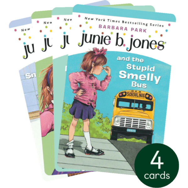 YOTO Junie B Jones Audio Card Collection Featuring A Little Monkey Business, The Stupid Smelly Bus, Some Sneaky Peeky Spying, Her Big Fat Mouth