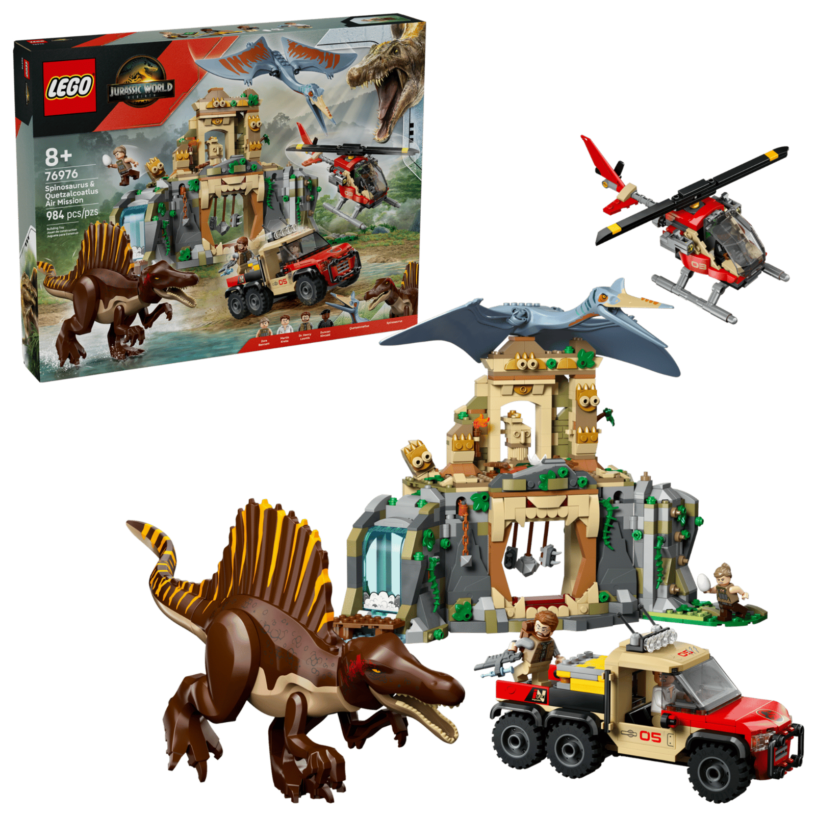 LEGO Jurassic Park Spinosaurus & Quetzalcoatlus Air Mission (76976)