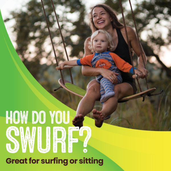 SW001 Swurfer Original Stand Up Surfing Tree Swing Flybar