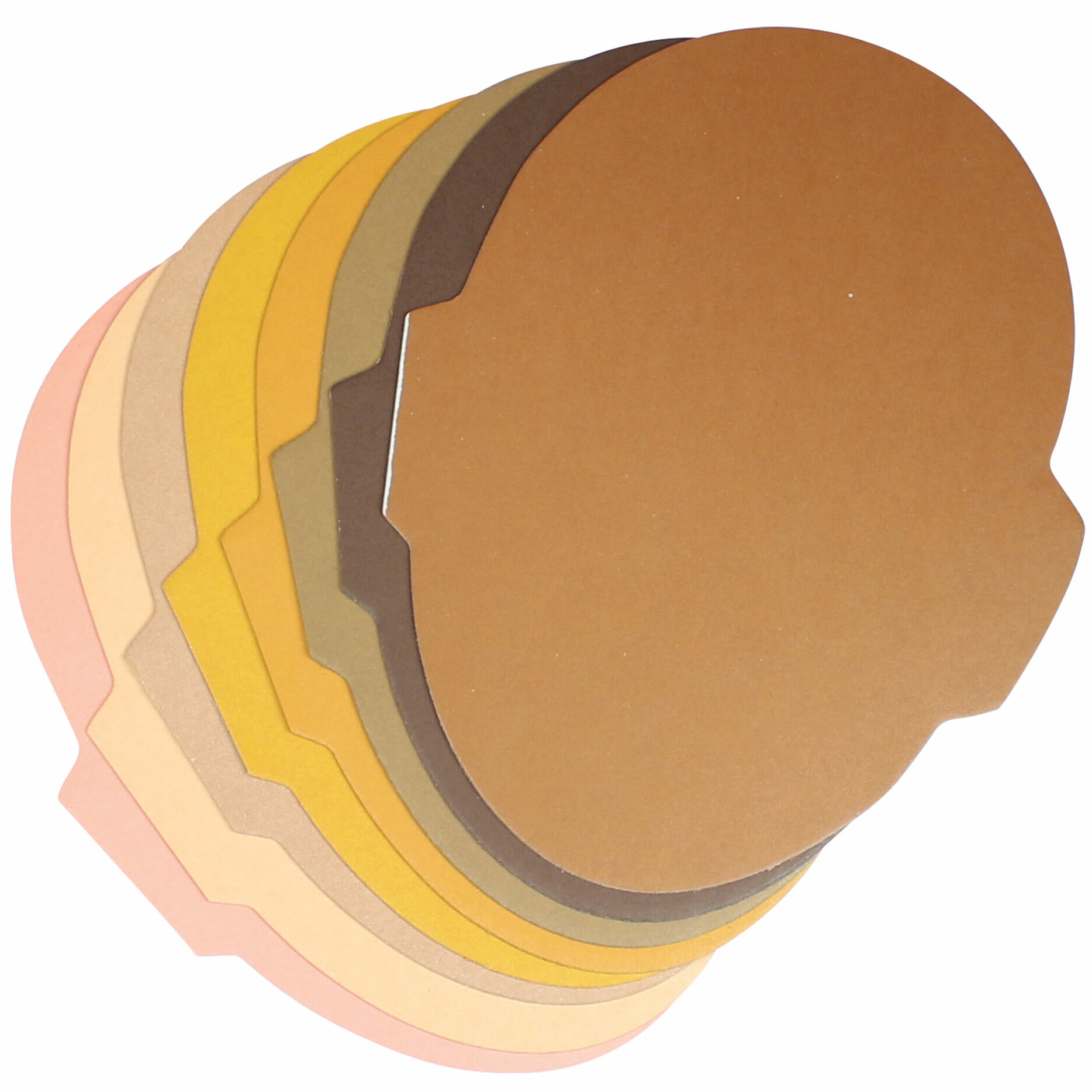Photo of the Skin Tone Face Drawing Pad papers.